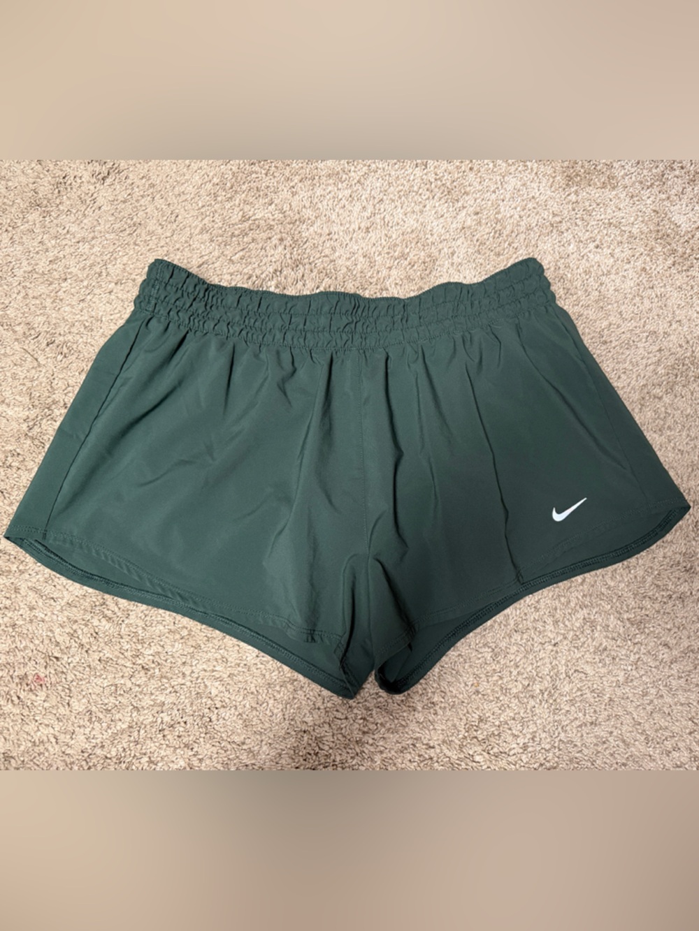 Nike Women's Forest Green Athletic Running Shorts